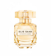 Elie Saab perfume bottle on a white background