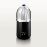 Pasha de Cartier perfume bottle on a white background