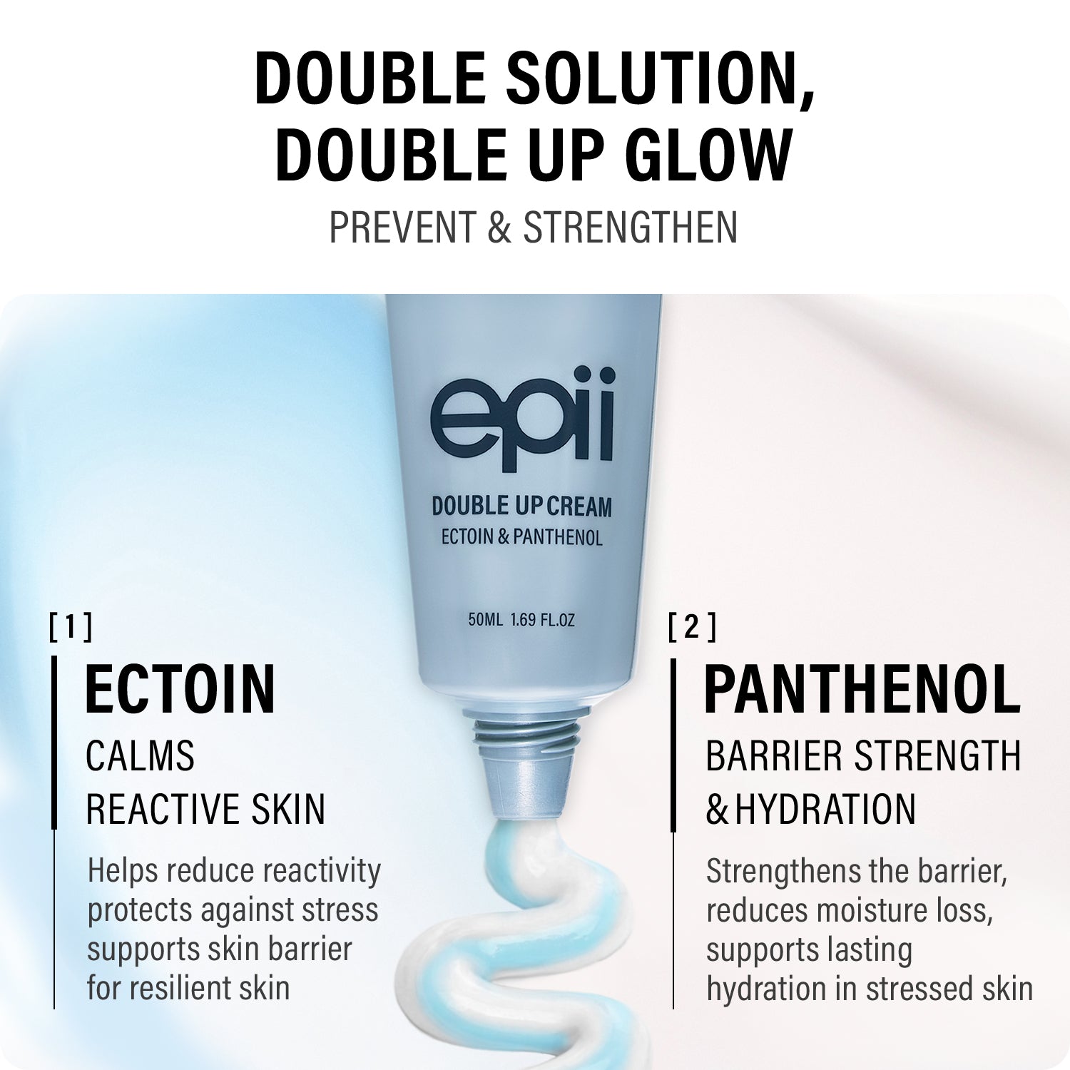 Epii Double Up Cream Ectoin & Panthenol 50ml - Al Himyan Perfumes | عطور هميان | Oud & Luxury Fragrances - epii