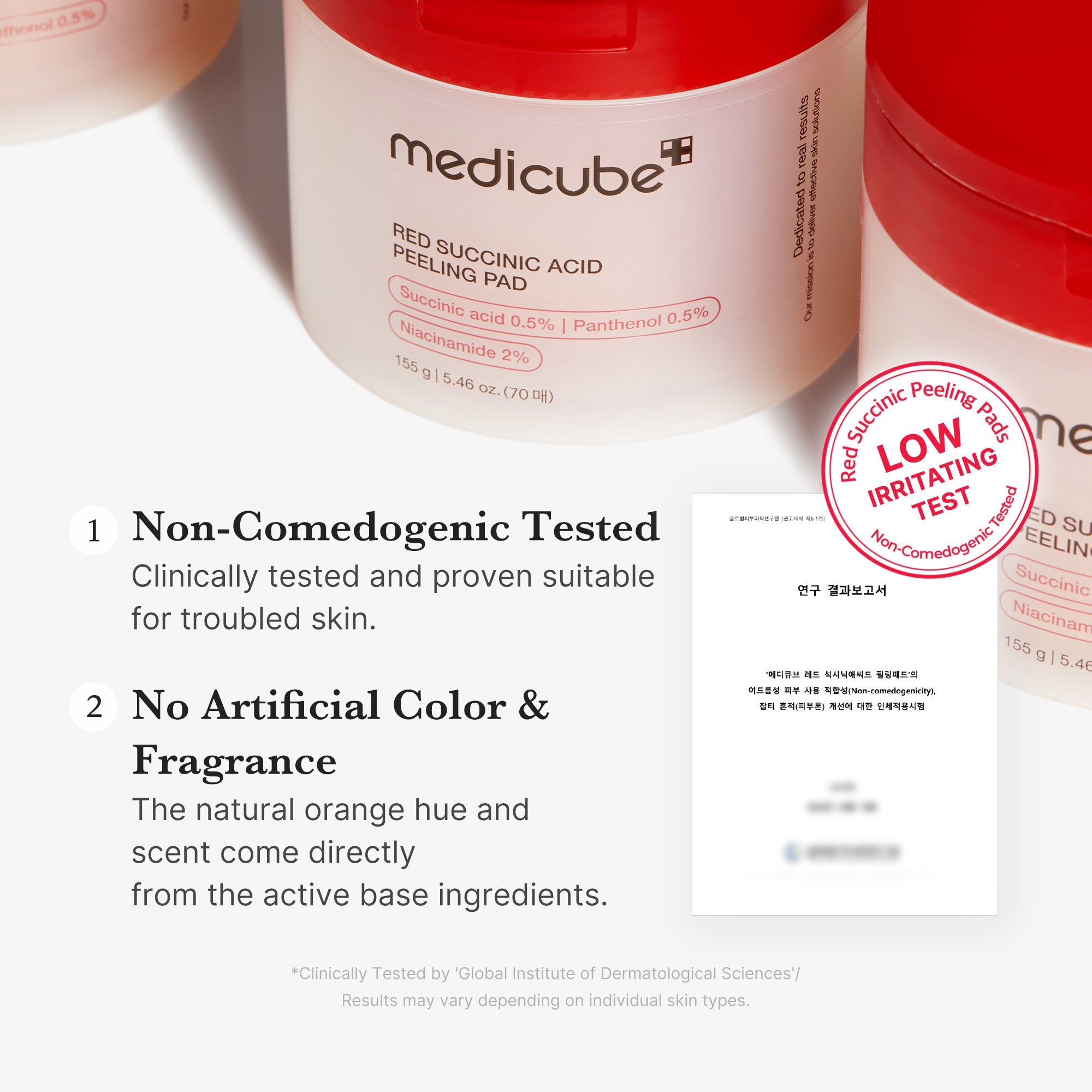 Medicube Red Succinic Acid Peeling Pad 155g (70 Pads) - Al Himyan Perfumes | عطور هميان | Oud & Luxury Fragrances - Medicube