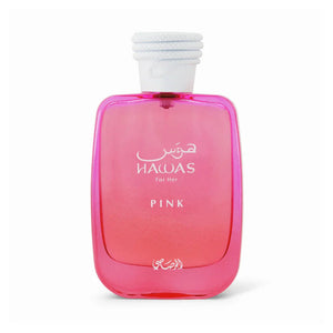 Rasasi Hawas Pink for Women EDP 100ml bottle