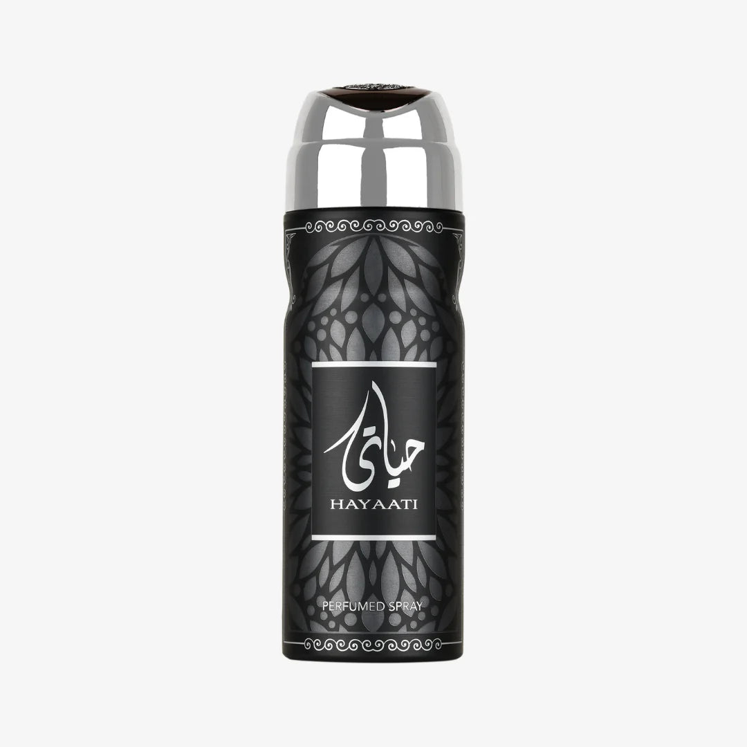 LATTAFA HAYAATI SILVER UNISEX BODY SPRAY 200ML - Al Himyan Perfumes | عطور هميان | Oud & Luxury Fragrances - Lattafa
