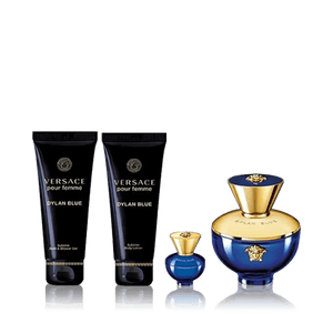 Versace Dylan Blue For Women 100Ml 4 Pcs Gift Set for Women 100ml - granny, smith apple, blackcurrant sorbet fragrance available in Dubai UAE at AlHimyan