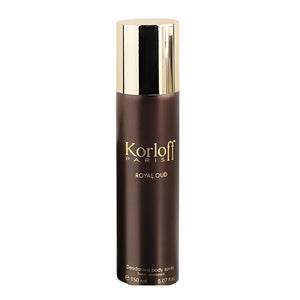 Korloff Royal Oud Unisex Deo Spray 150ml bottle