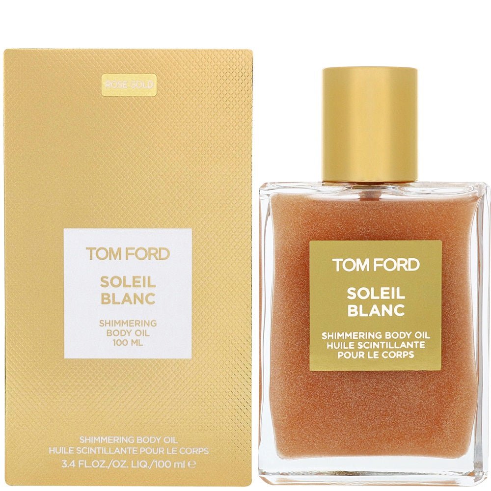 TOM FORD SOLEIL BLANC ROSE GOLD SHIMMERING BODY OIL UNISEX 100ML - Al Himyan Perfumes | عطور هميان | Oud & Luxury Fragrances - Tom Ford