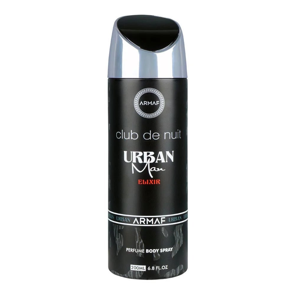 ARMAF CLUB DE NUIT URBAN ELIXIR FOR MEN BODY SPRAY 200ML - Al Himyan Perfumes | عطور هميان | Oud & Luxury Fragrances - Armaf