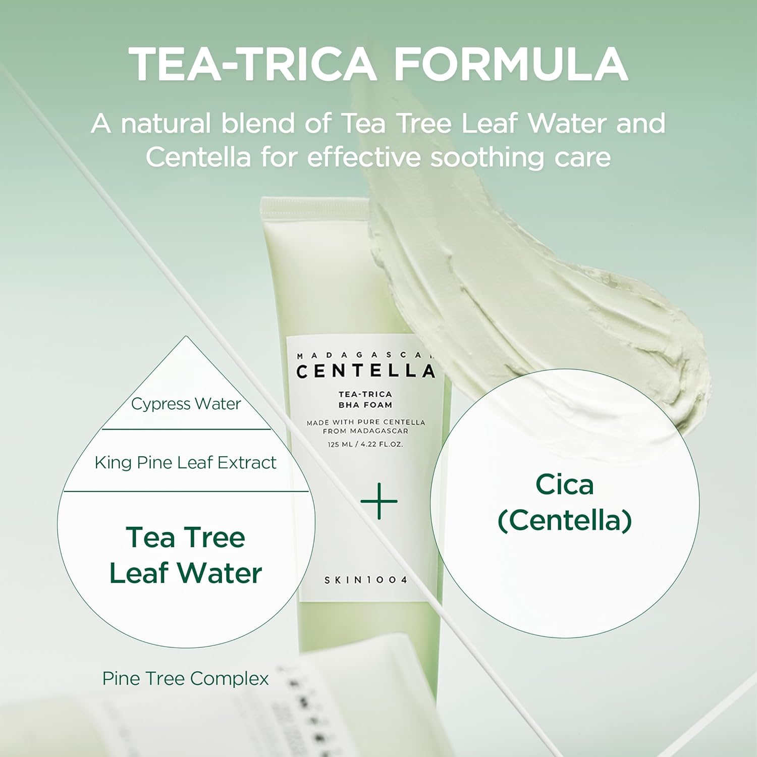 SKIN1004 CENTELLA TEA TRICA BHA FOAM 125ML - Al Himyan Perfumes | عطور هميان | Oud & Luxury Fragrances - SKIN1004