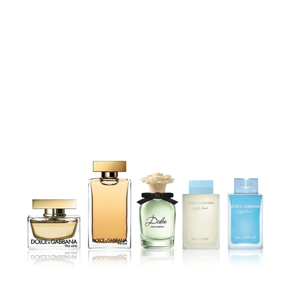 Dolce & Gabbana Mini Set 4 x 5ml + Light Blue EDT 4.5ml - Al Himyan Perfumes | عطور هميان | Oud & Luxury Fragrances - Dolce & Gabbana