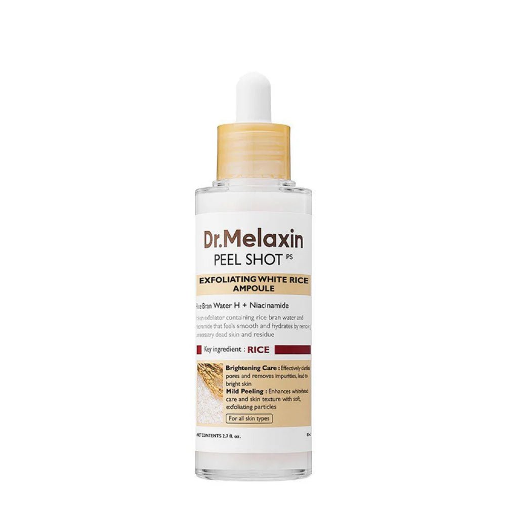 Dr. Melaxin Peel Shot Exfoliating White Rice Ampoule 80ml - Al Himyan Perfumes | عطور هميان | Oud & Luxury Fragrances - Dr. Melaxin