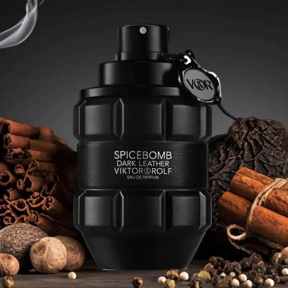 VIKTOR&ROLF SPICEBOMB DARK LEATHER FOR MEN EDP 90ML - Al Himyan Perfumes | عطور هميان | Oud & Luxury Fragrances - VIKTOR&ROLF