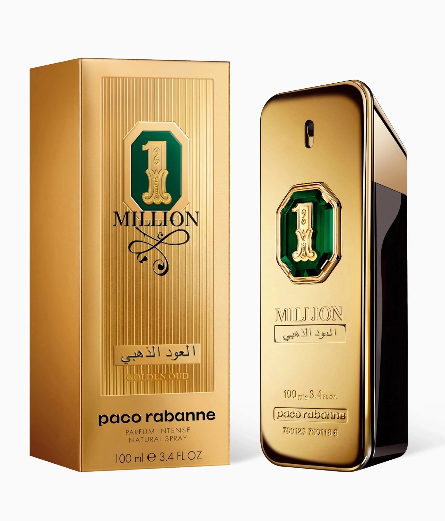 PACO RABANNE 1 MILLION GOLDEN OUD FOR MEN PARFUM INTENSE 100ML - Al Himyan Perfumes | عطور هميان | Oud & Luxury Fragrances - PACO RABANNE