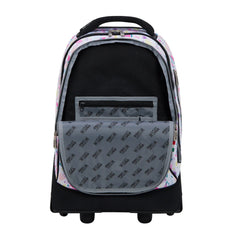 Wires Bright Tropical Big Wheel School Bag Trolley Set of 3 (Lunch Bag & Pencil Case)