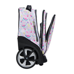 Wires Bright Tropical Big Wheel School Bag Trolley Set of 3 (Lunch Bag & Pencil Case)