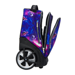 Wires Galaxy Planet Big Wheel School Bags Trolly Set of 3pcs