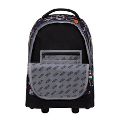 Wires Basketball Big Wheel School Bag Trolley Set of 3 (Lunch Bag & Pencil Case)