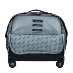 Wires Navy Camouflage 8 Wheels School Bag Trolley Set of 4(Lunch Bag & Pencil Case)+Lunch Box