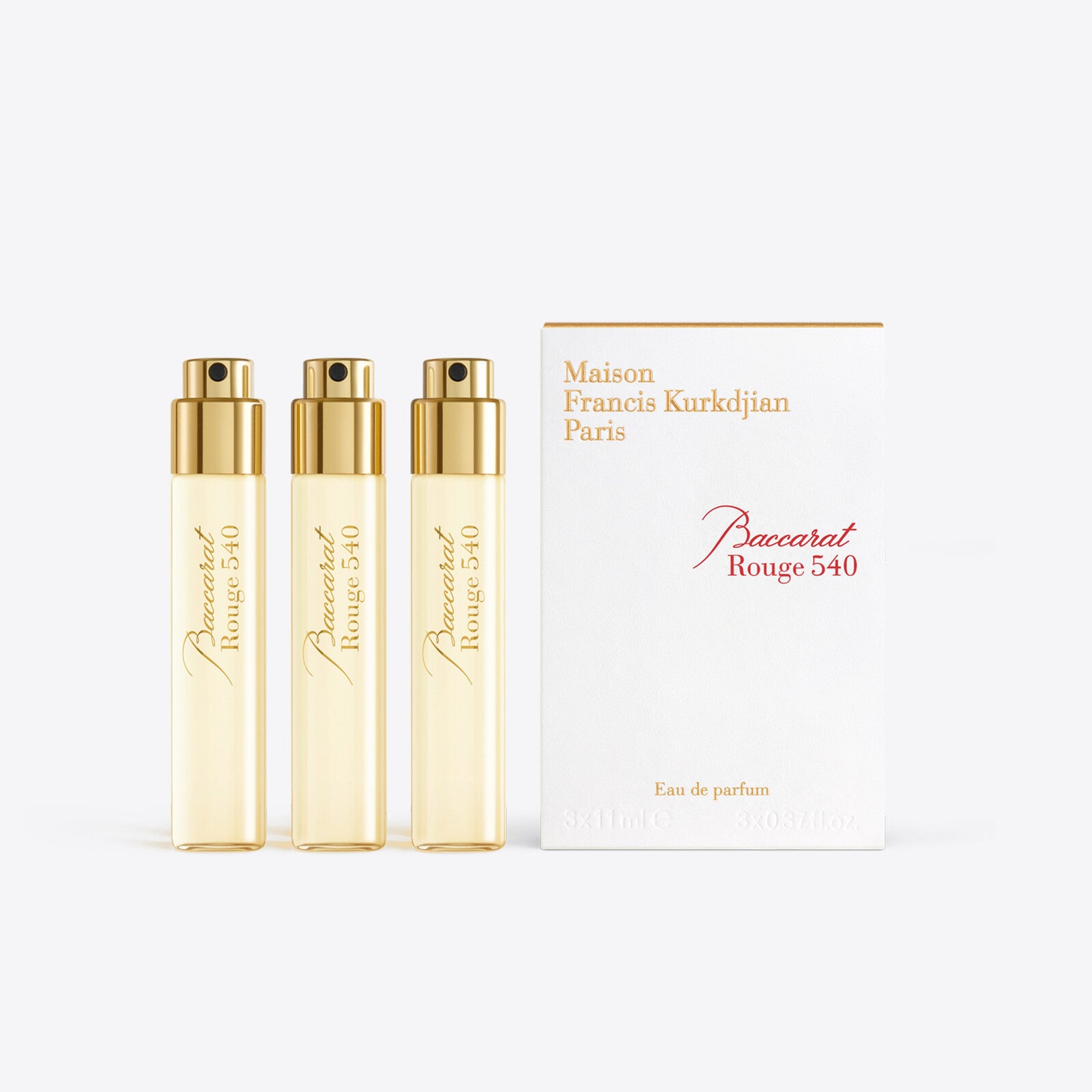 MAISON FRANCIS KURKDJIAN BACCARAT ROUGE 540 UNISEX EDP TRAVEL REFILLS 3X11ML - Al Himyan Perfumes | عطور هميان | Oud & Luxury Fragrances - Maison Francis Kurkdjian