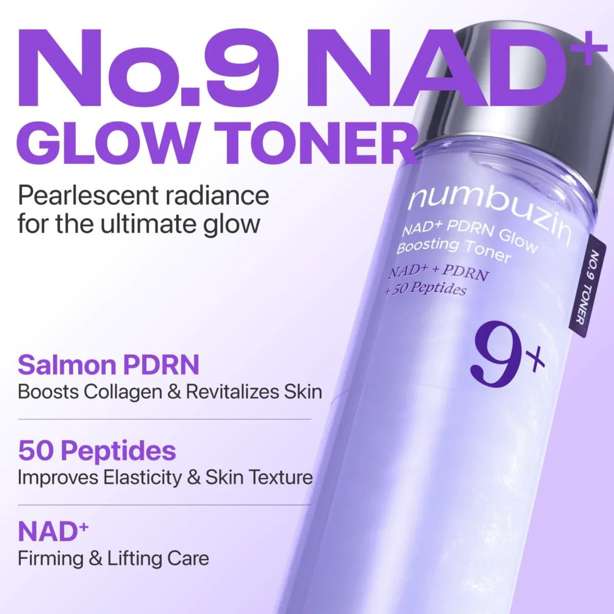 Numbuzin No.9 NAD+ PDRN Glow Boosting Toner 150ml - Al Himyan Perfumes | عطور هميان | Oud & Luxury Fragrances - Numbuzin