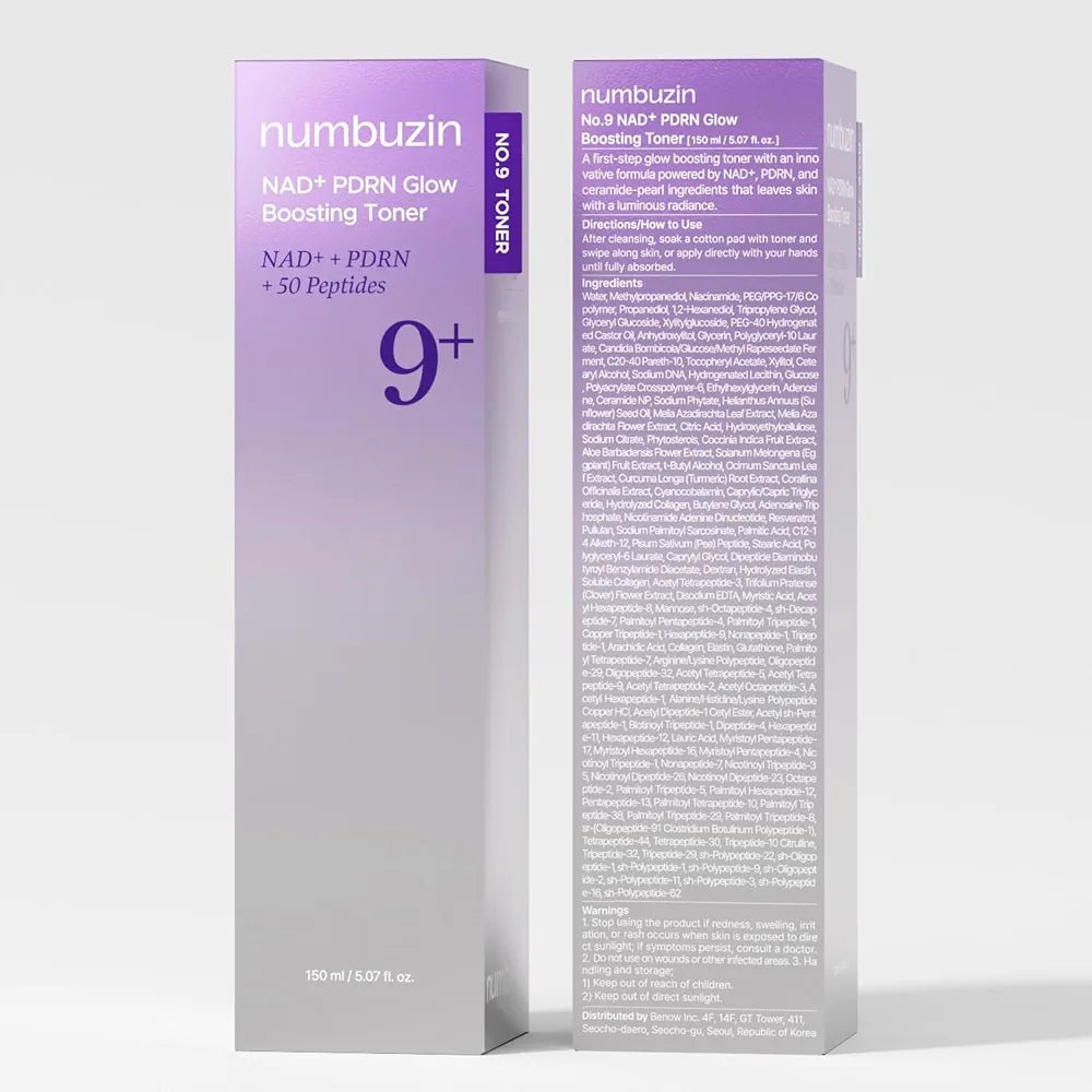 Numbuzin No.9 NAD+ PDRN Glow Boosting Toner 150ml - Al Himyan Perfumes | عطور هميان | Oud & Luxury Fragrances - Numbuzin