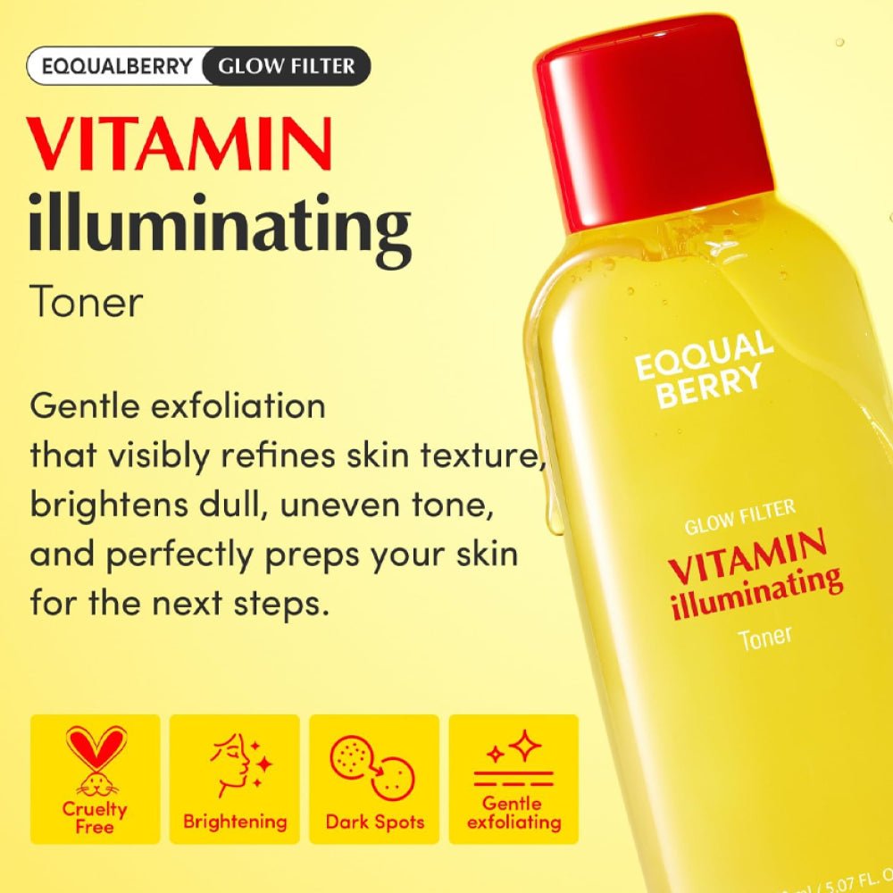 Eqqualberry Glow Filter Vitamin Illuminating Toner 150ml - Al Himyan Perfumes | عطور هميان | Oud & Luxury Fragrances - Eqqualberry