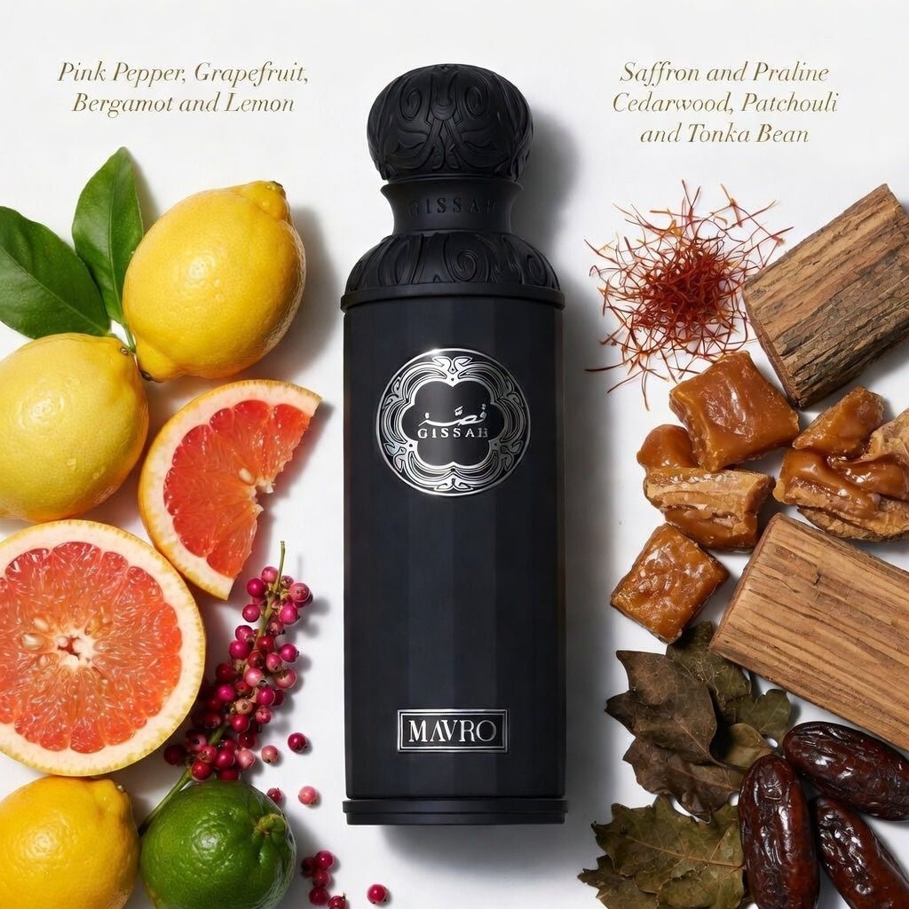 GISSAH MAVRO FOR MEN EDP 200ML - Al Himyan Perfumes | عطور هميان | Oud & Luxury Fragrances - GISSAH