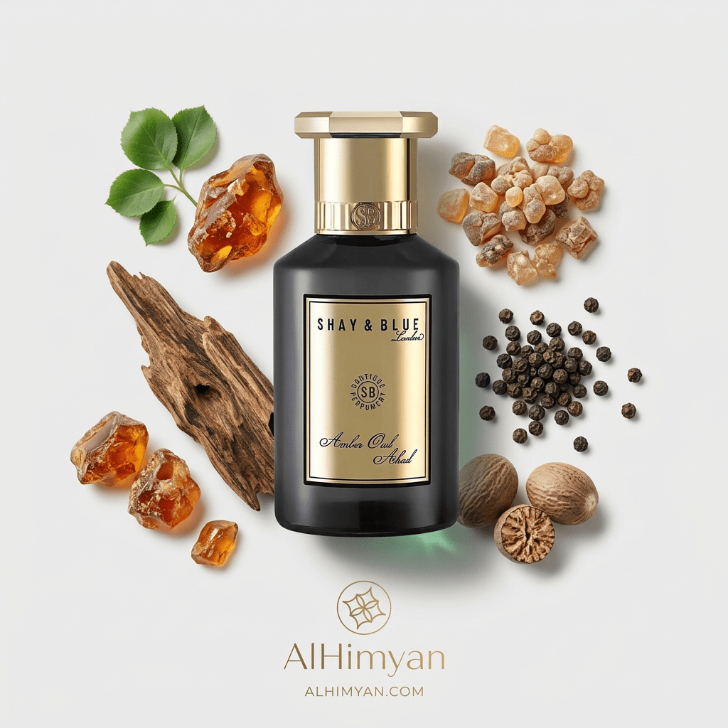 SHAY & BLUE AMBER OUD AHAD UNISEX EDP 100ML - Al Himyan Perfumes | عطور هميان | Oud & Luxury Fragrances - Shay & Blue