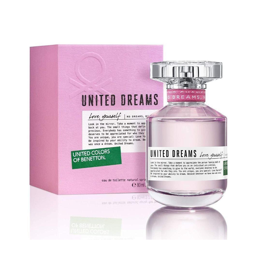 BENETTON UNITED DREAMS LOVE YOURSELF FOR WOMEN EDT 80ML - Al Himyan Perfumes | عطور هميان | Oud & Luxury Fragrances - Benetton