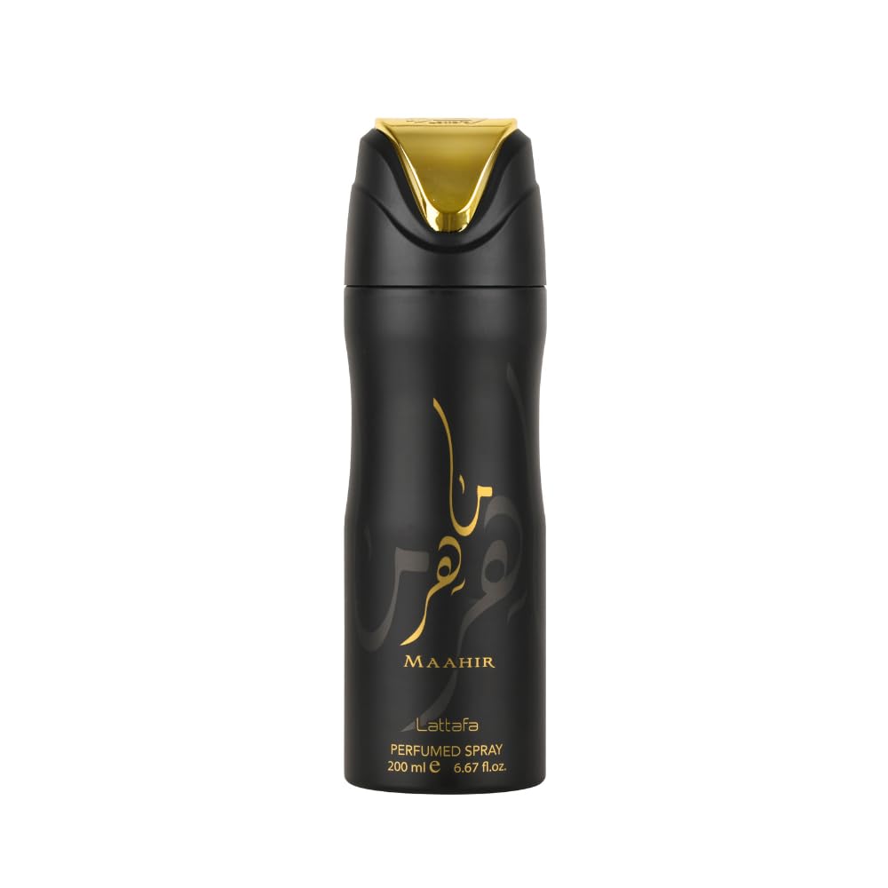 LATTAFA MAAHIR UNISEX BODY SPRAY 200ML - Al Himyan Perfumes | عطور هميان | Oud & Luxury Fragrances - Lattafa Main image