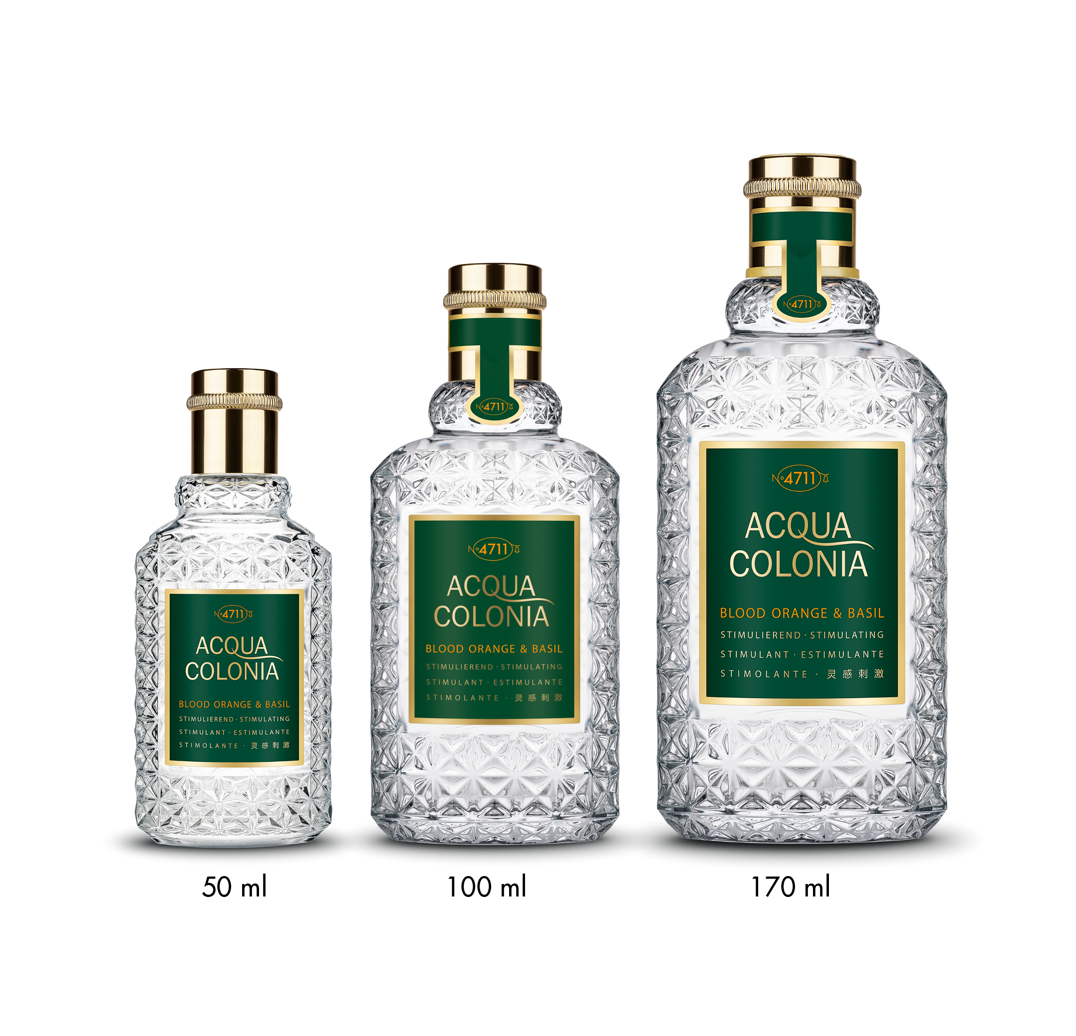 4711 Acqua Colonia Blood Orange & Basil Size Range