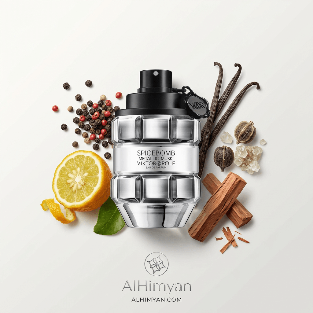 SPICEBOMB METALLIC MUSK VIKTOR ROLF FOR MEN EDP 90ML - Al Himyan Perfumes | عطور هميان | Oud & Luxury Fragrances - Viktor & Rolf