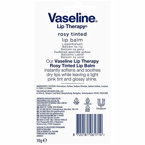 Vaseline Lip Therapy Rosy Tinted Lip Balm 10g