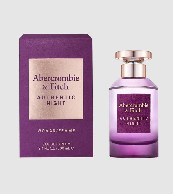 ABERCROMBIE & FITCH AUTHENTIC NIGHT FOR WOMEN UNISEX EDP 100ML - Al Himyan Perfumes | عطور هميان | Oud & Luxury Fragrances - ABERCROMBIE & FITCH