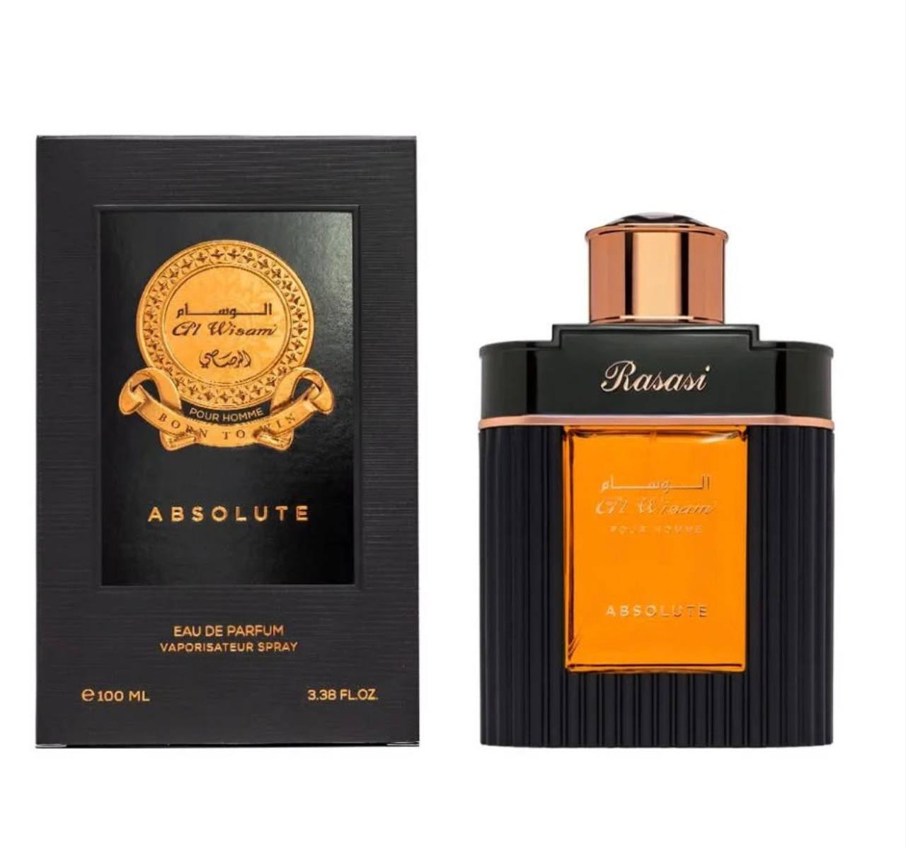Rasasi al Wisam Absolute for Men EDP 100ml — side view