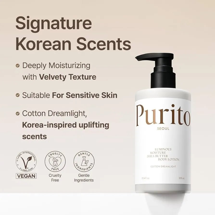 Purito Seoul Luminous Moisture Shea Butter Body Lotion 300ml - Al Himyan Perfumes | عطور هميان | Oud & Luxury Fragrances - Purito Seoul