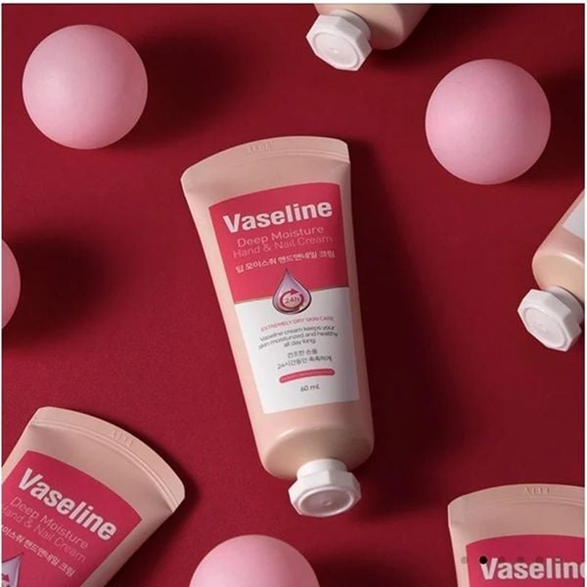 VASELINE DEEP MOISTURE HAND & NAIL CREAM 60ML الصورة الثانوية