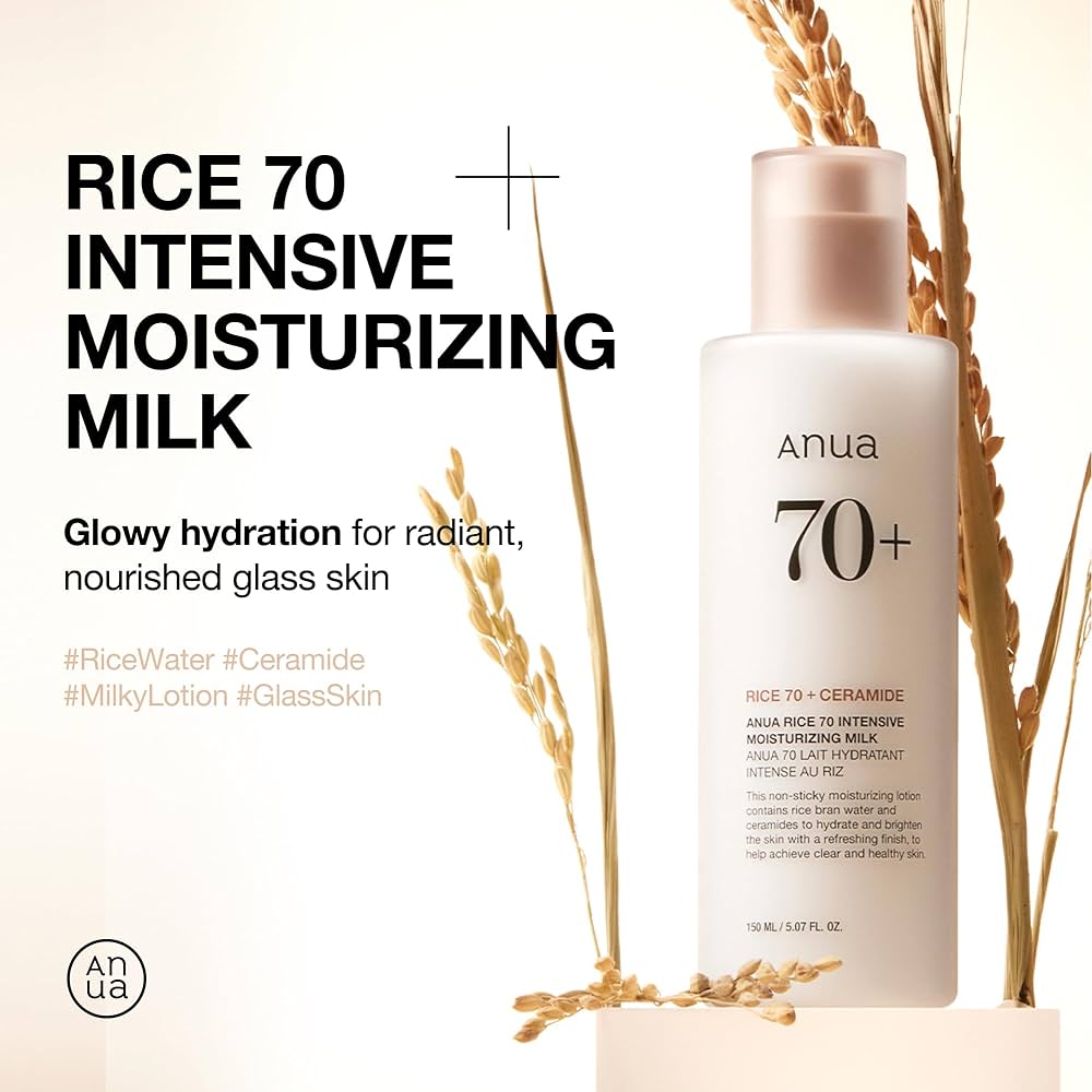 ANUA RICE 70+ CERAMIDE INTENSIVE MOISTURIZING MILK 150ML - Al Himyan Perfumes | عطور هميان | Oud & Luxury Fragrances - ANUA