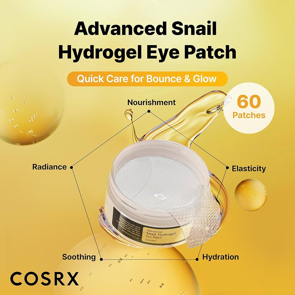 COSRX Advanced Snail Hydrogel Eye Patch, 60 Patches, 90gram
