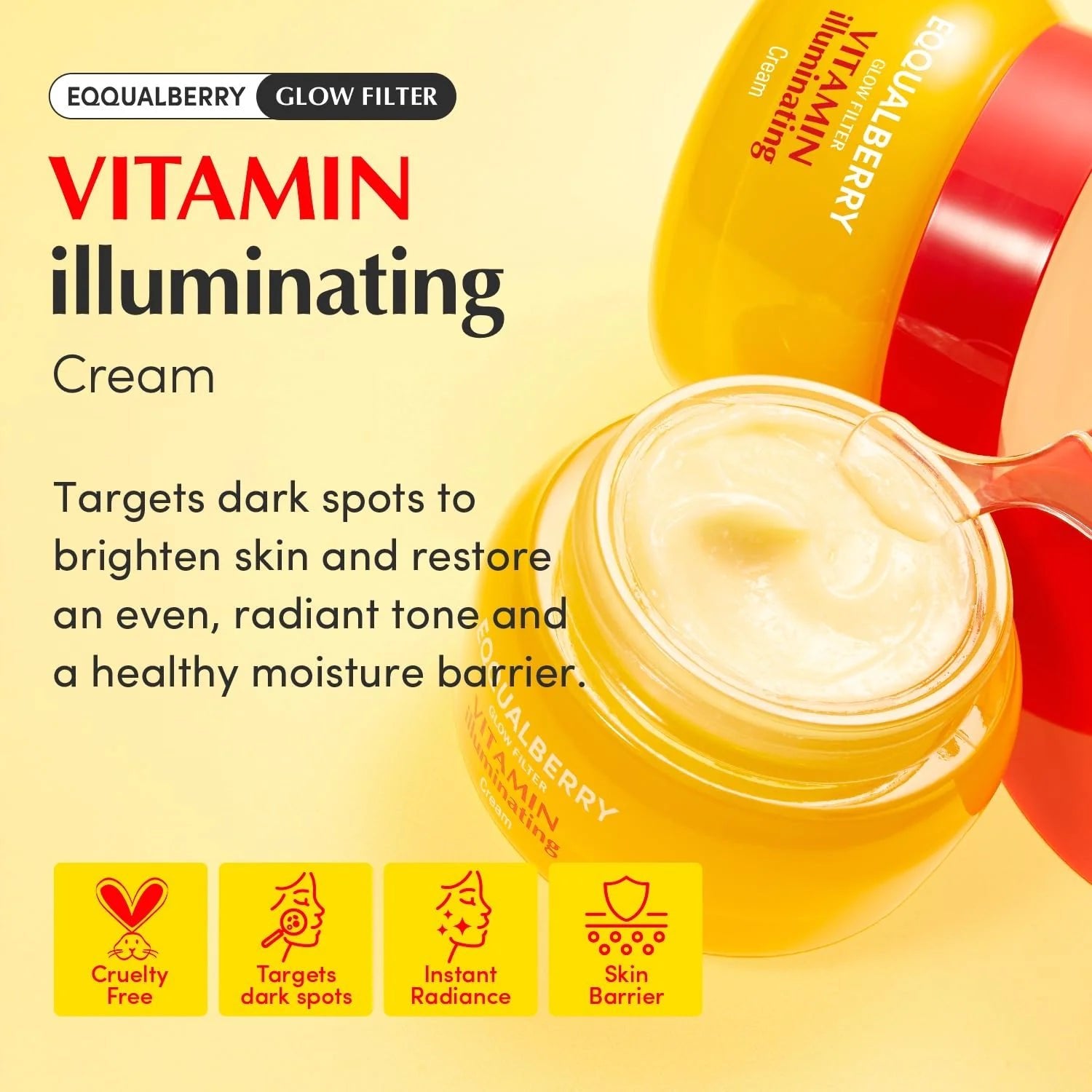 Eqqualberry Glow Filter Vitamin Illuminating Cream 50ml - Al Himyan Perfumes | عطور هميان | Oud & Luxury Fragrances - Eqqualberry