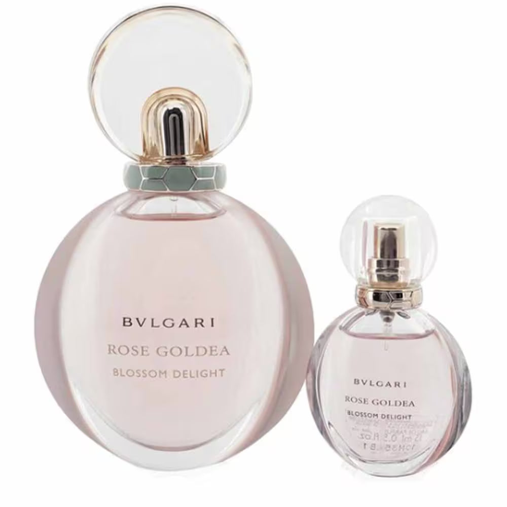 BVLGARI ROSE GOLDEA BLOSSOM DELIGHT FOR WOMEN MINI SET EDP 75ML+ EDP 15ML