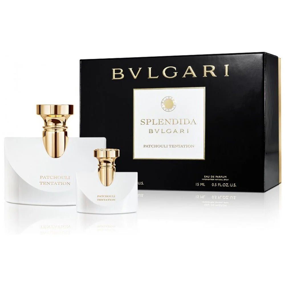 BVLGARI SPLENDIDA PATCHOULI TENTATION FOR WOMEN SET EDP 100ML + EDP 15ML - Al Himyan Perfumes | عطور هميان | Oud & Luxury Fragrances - BVLGARI
