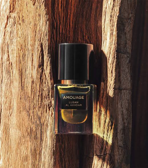 Amouage Luban al Akhdar Attar Oil 12ml bottle and box