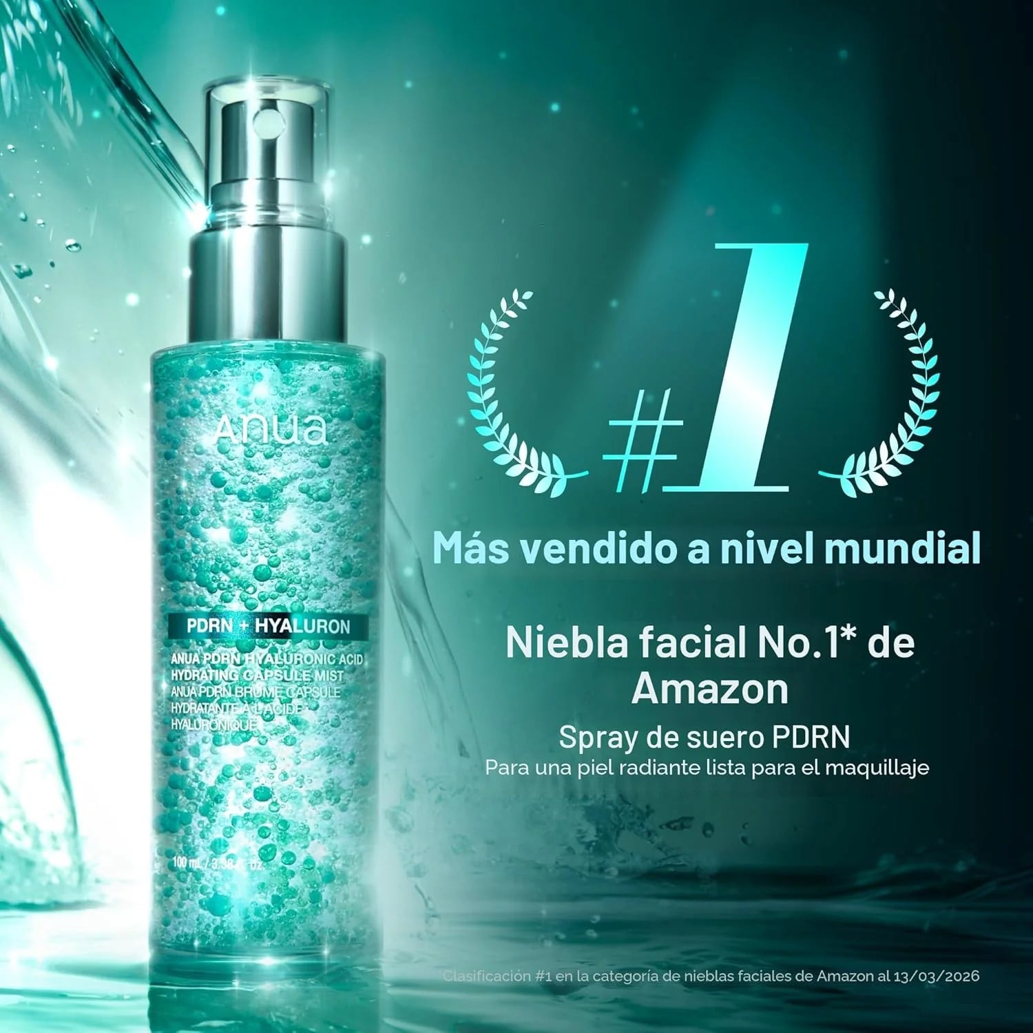 Anua PDRN Hyaluronic Acid Hydrating Capsule Mist 100ml - Al Himyan Perfumes | عطور هميان | Oud & Luxury Fragrances - ANUA