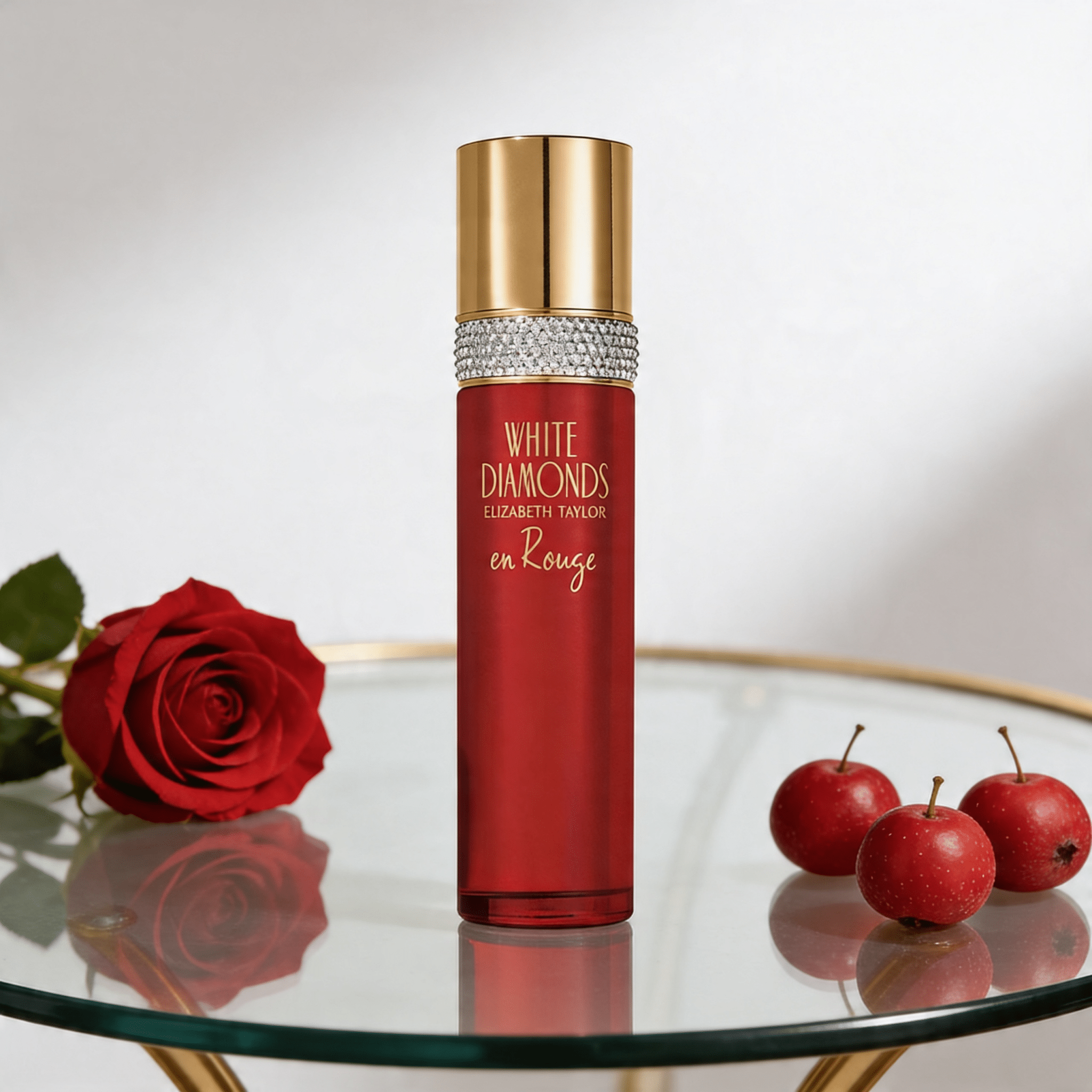 ELIZABETH TAYLOR WHITE DIAMONDS EN ROUGE UNISEX EDT 100ML - Al Himyan Perfumes | عطور هميان | Oud & Luxury Fragrances - Elizabeth Taylor