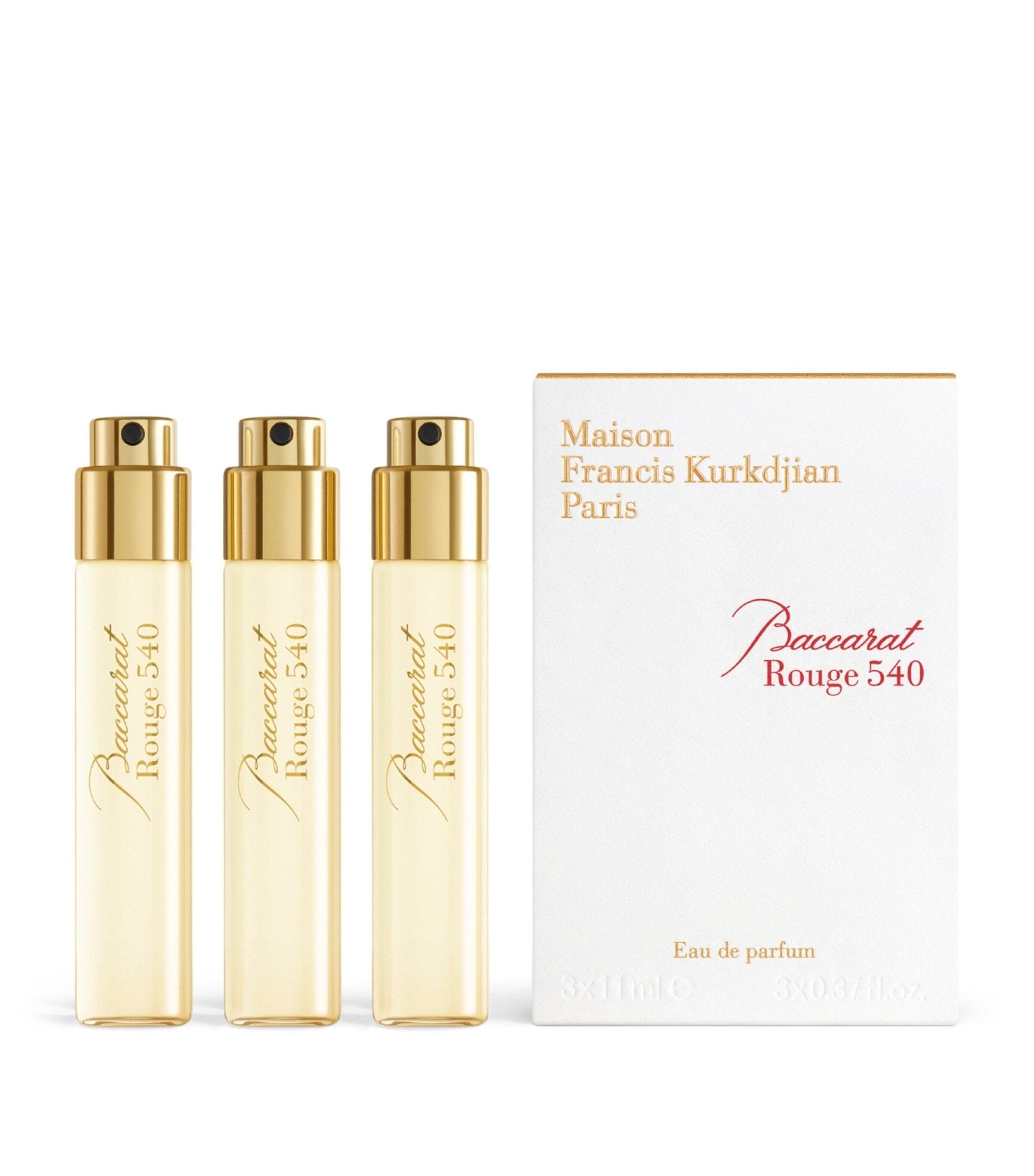 MAISON FRANCIS KURKDJIAN BACCARAT ROUGE 540 UNISEX EDP TRAVEL REFILLS 3X11ML - Al Himyan Perfumes | عطور هميان | Oud & Luxury Fragrances - Maison Francis Kurkdjian