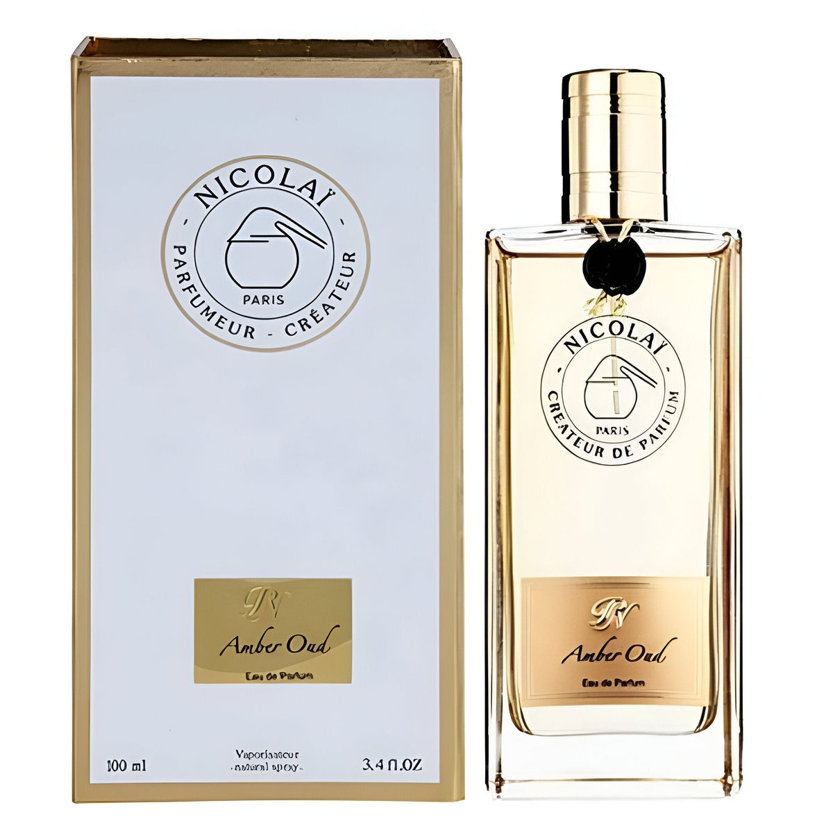 Nicolai Amber Oud Eau de Parfum for unisex - front view on a white background