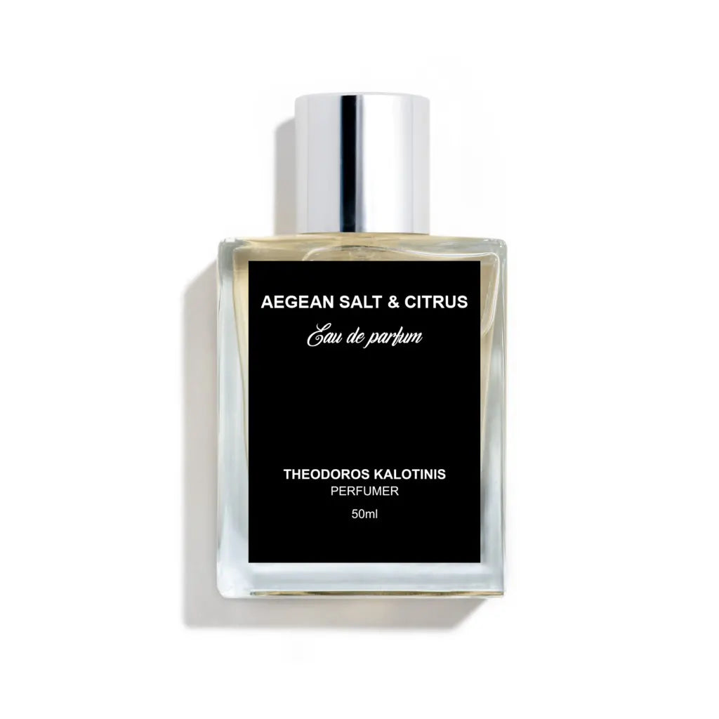 Odoros Aegean Salt & Citrus Eau de Parfum for unisex - front view on a white background