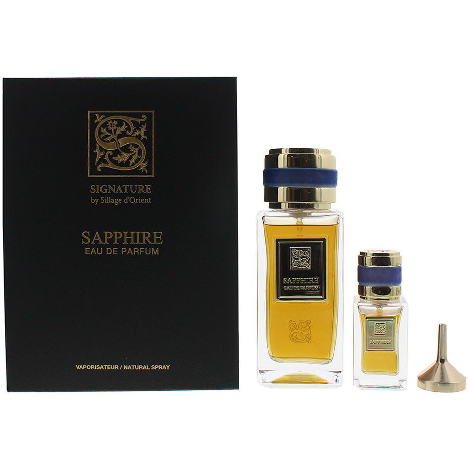 Signature Sapphire Gift Set Eau de Parfum for unisex - front view on a white background