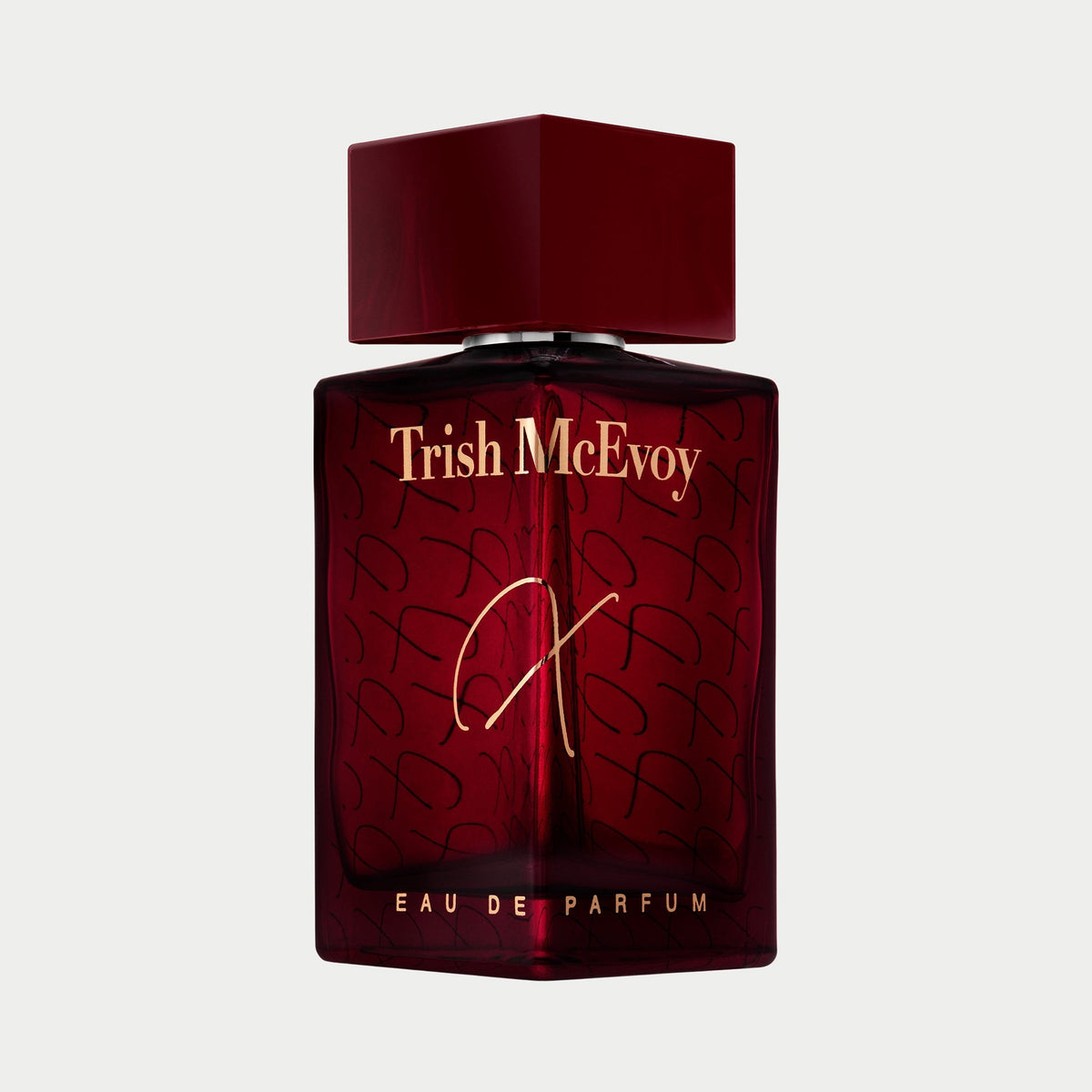 Trish Mc Evoy X Eau de Parfum for unisex - front view on a white background