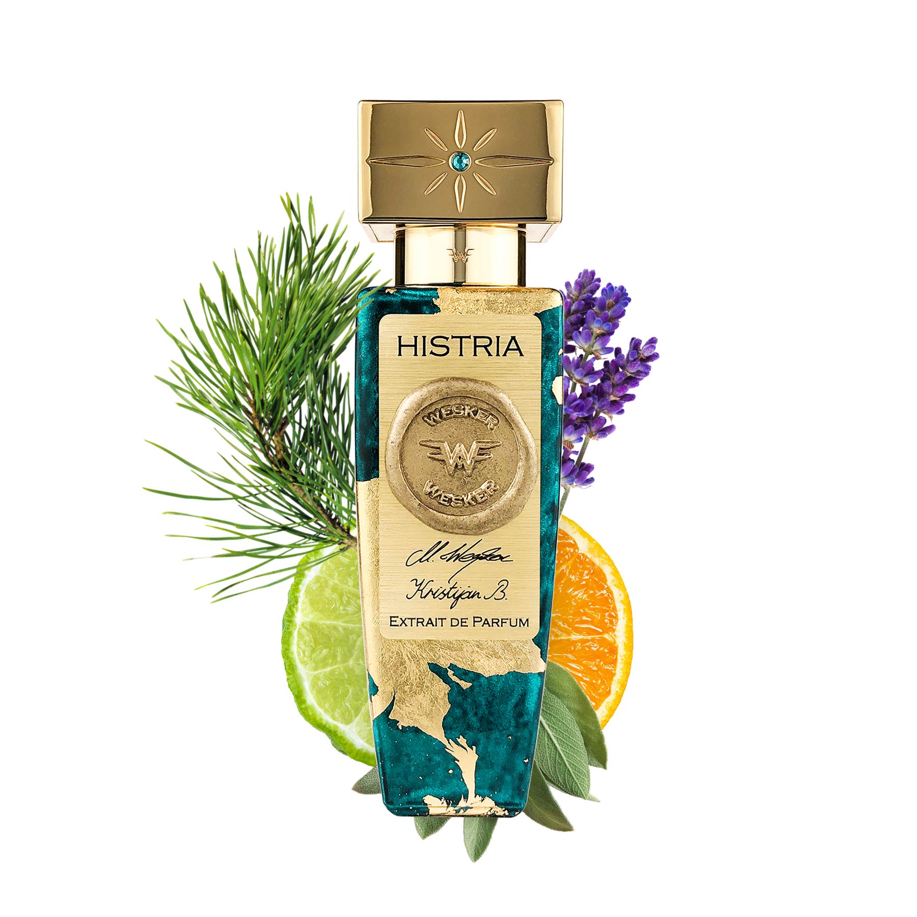 Wesker Histria Extrait de Parfum for unisex - front view on a white background