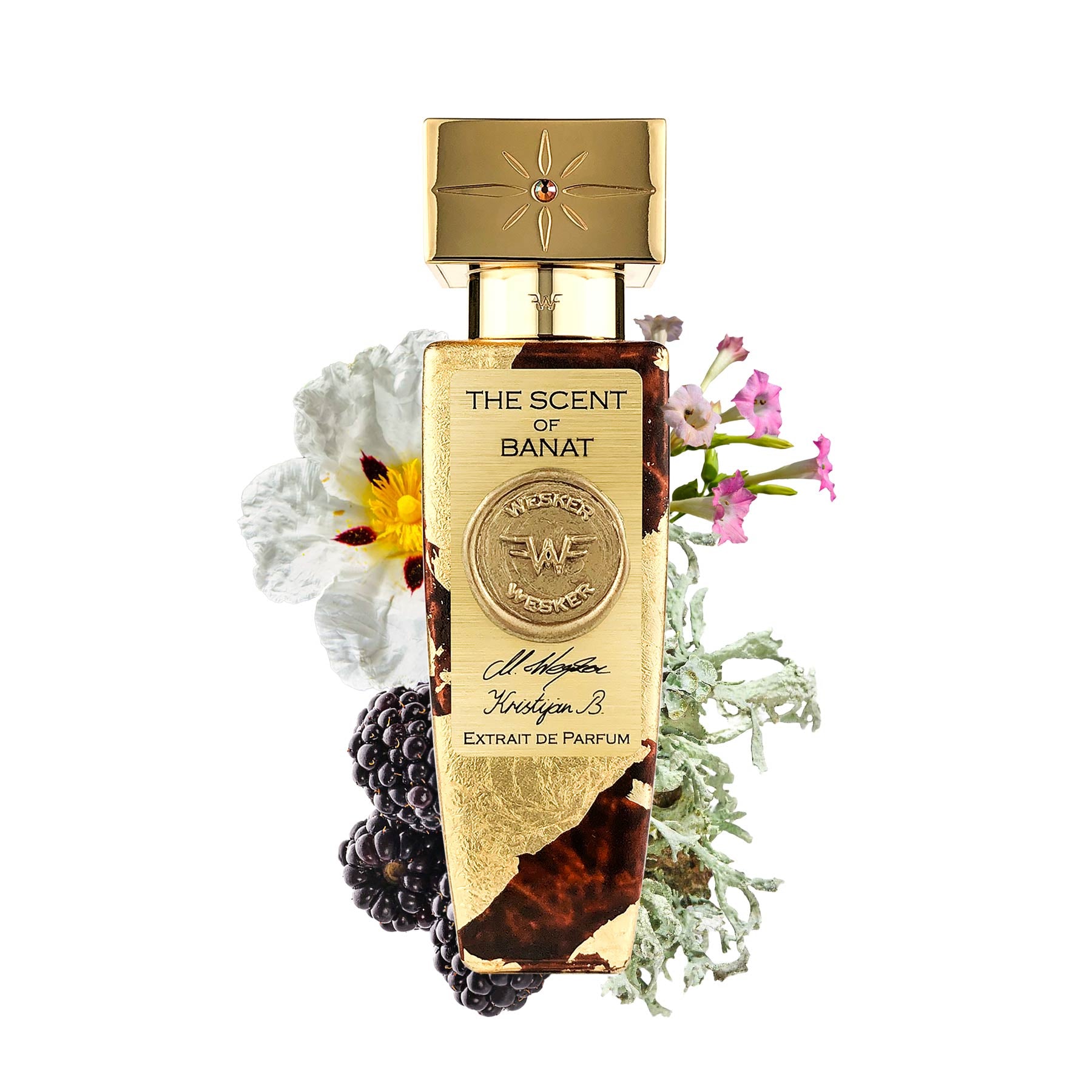 Wesker The Scent of Banat Extrait de Parfum for unisex - front view on a white background